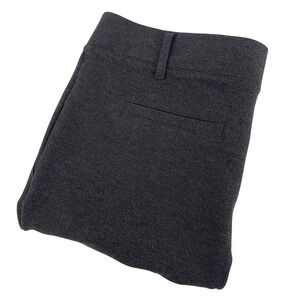 Betabrand Women's Gray Dress Pants Petite‎ Large Cropped Career Casual